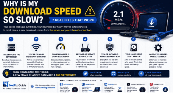 Why Is My Download Speed So Slow? 7 Real Fixes That Work