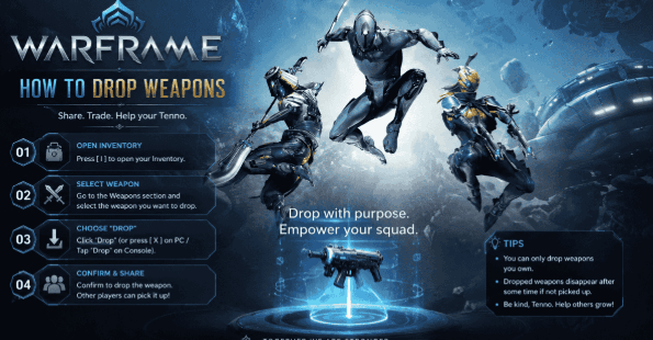 How to Drop Weapons in Warframe